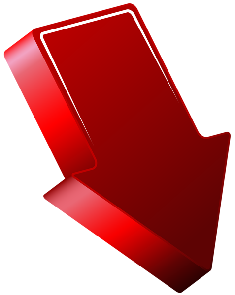 Red Arrow Curved Downright - Red Arrow Gifs, HD Png Download - vhv in 2023