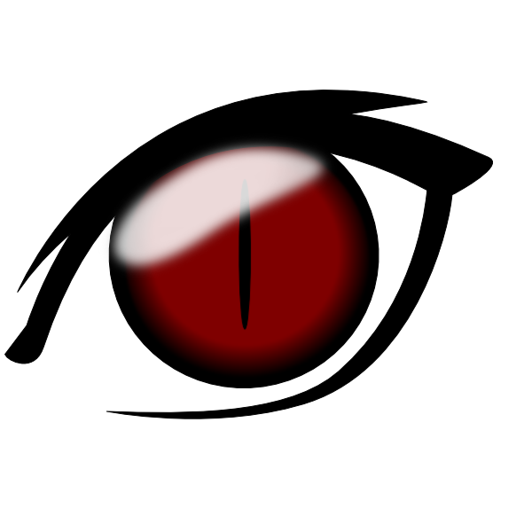 Transparent Anime Eyes Png Transparent - Transparent Angry Eyes